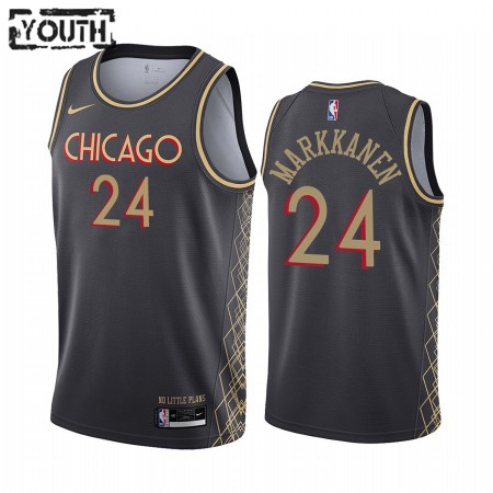 Maillot Basket Chicago Bulls Lauri Markkanen 24 2020-21 City Edition Swingman - Enfant